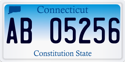 CT license plate AB05256