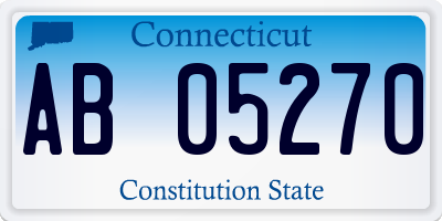 CT license plate AB05270