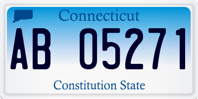 CT license plate AB05271