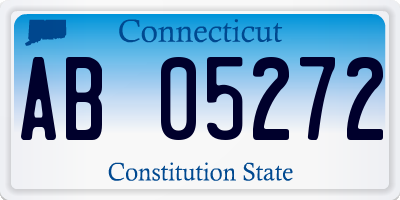 CT license plate AB05272