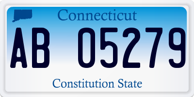 CT license plate AB05279