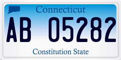 CT license plate AB05282