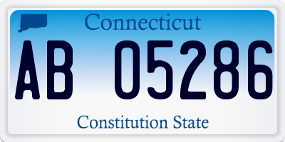 CT license plate AB05286