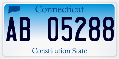 CT license plate AB05288