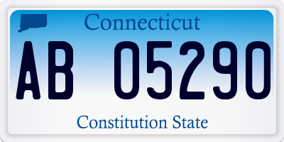 CT license plate AB05290