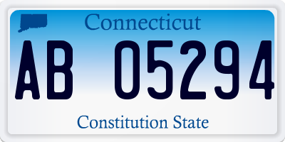 CT license plate AB05294