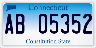 CT license plate AB05352
