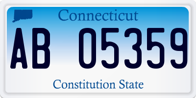 CT license plate AB05359