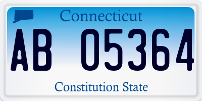 CT license plate AB05364
