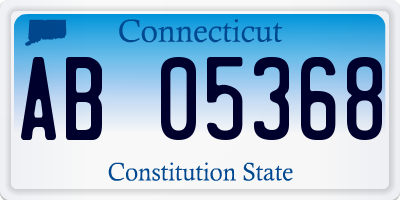 CT license plate AB05368