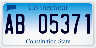 CT license plate AB05371