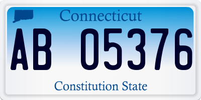 CT license plate AB05376
