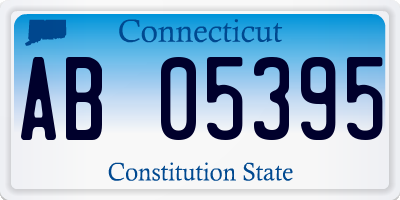 CT license plate AB05395