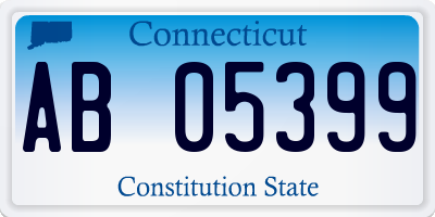 CT license plate AB05399