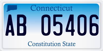 CT license plate AB05406