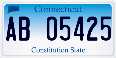 CT license plate AB05425