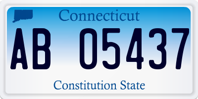CT license plate AB05437