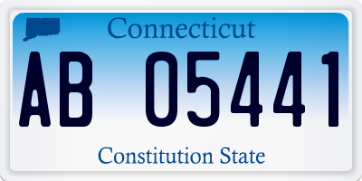 CT license plate AB05441