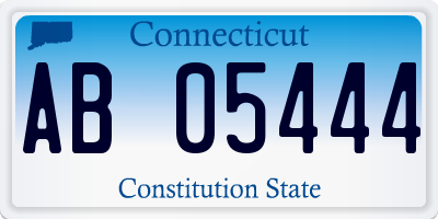 CT license plate AB05444