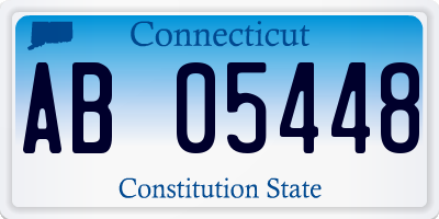 CT license plate AB05448