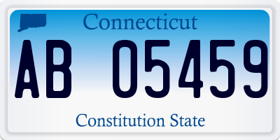 CT license plate AB05459