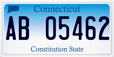 CT license plate AB05462