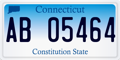 CT license plate AB05464