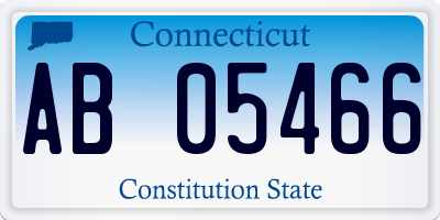 CT license plate AB05466