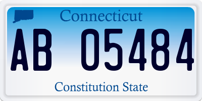 CT license plate AB05484