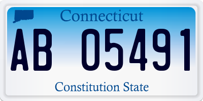 CT license plate AB05491