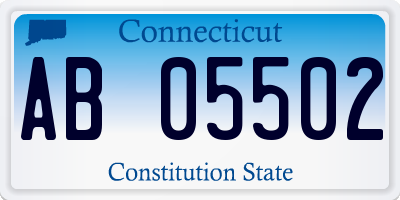 CT license plate AB05502