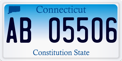 CT license plate AB05506