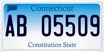 CT license plate AB05509