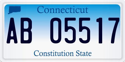 CT license plate AB05517