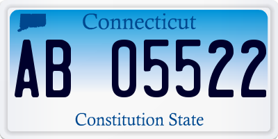 CT license plate AB05522