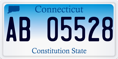 CT license plate AB05528