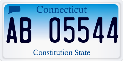 CT license plate AB05544