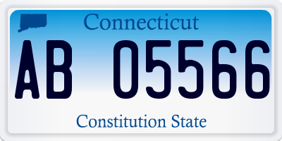 CT license plate AB05566