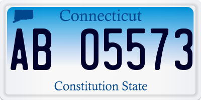 CT license plate AB05573