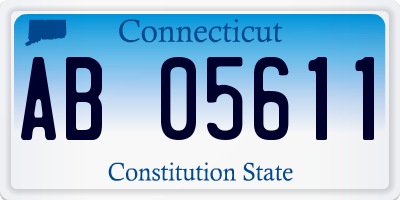 CT license plate AB05611
