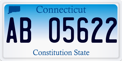 CT license plate AB05622