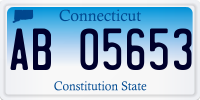 CT license plate AB05653