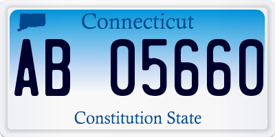 CT license plate AB05660