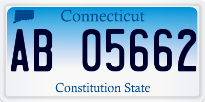 CT license plate AB05662