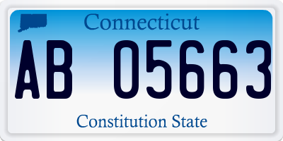CT license plate AB05663