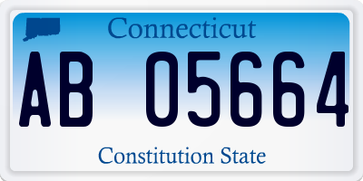 CT license plate AB05664