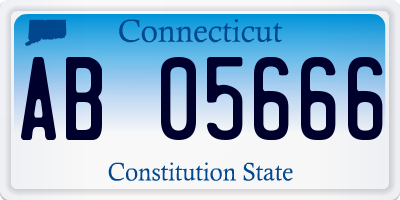 CT license plate AB05666