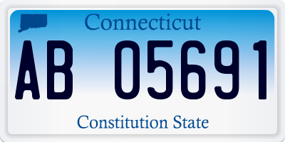 CT license plate AB05691