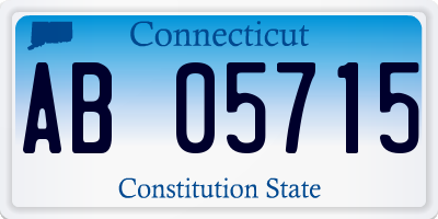 CT license plate AB05715