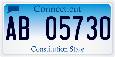 CT license plate AB05730